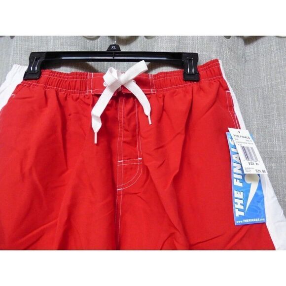 TYR The Finals Guard Male Trunks, Red, XL - Picture 4 of 8